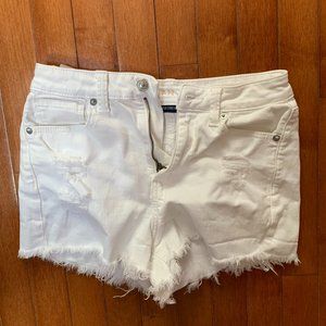 American Eagle White Denim Shorts